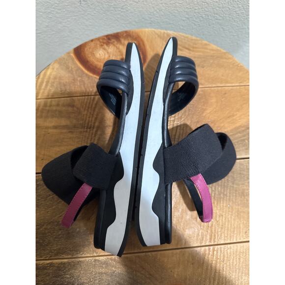 Donald Pliner Shaye Leather Sandals size 9 black pink - Picture 6 of 7